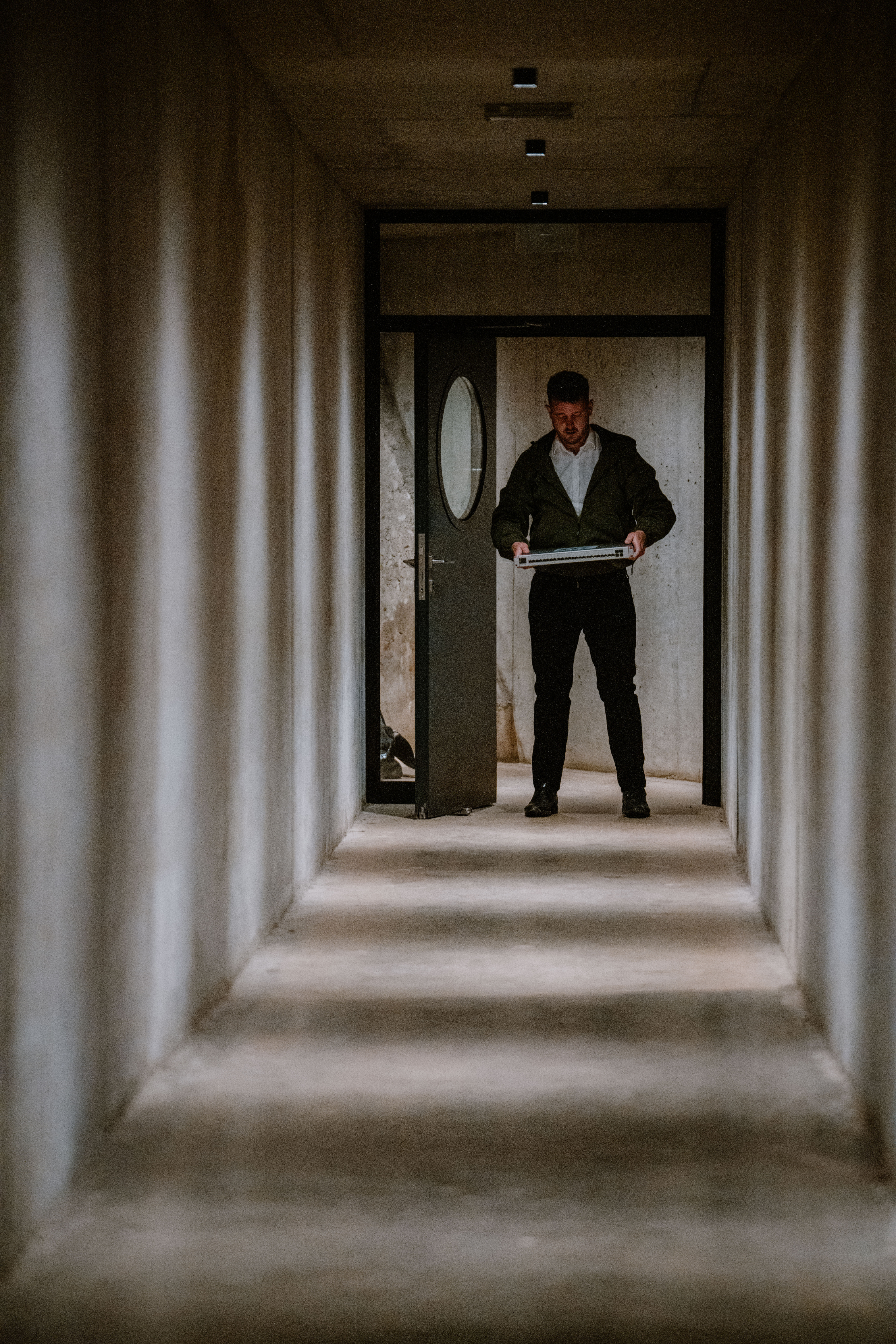 A secured corridor leading to the OTDC facility.